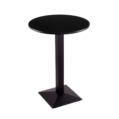 Holland Bar Stool Co 42" 217 Black Table, 30" dia. Top 21742BW30R